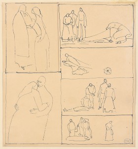 Zdjęcie pracy Szkice I z cyklu Matka Courage B. Brechta