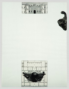 Zdjęcie pracy z serii Karty z „Czterech ksiąg o Architekturze” A. Palladio, V